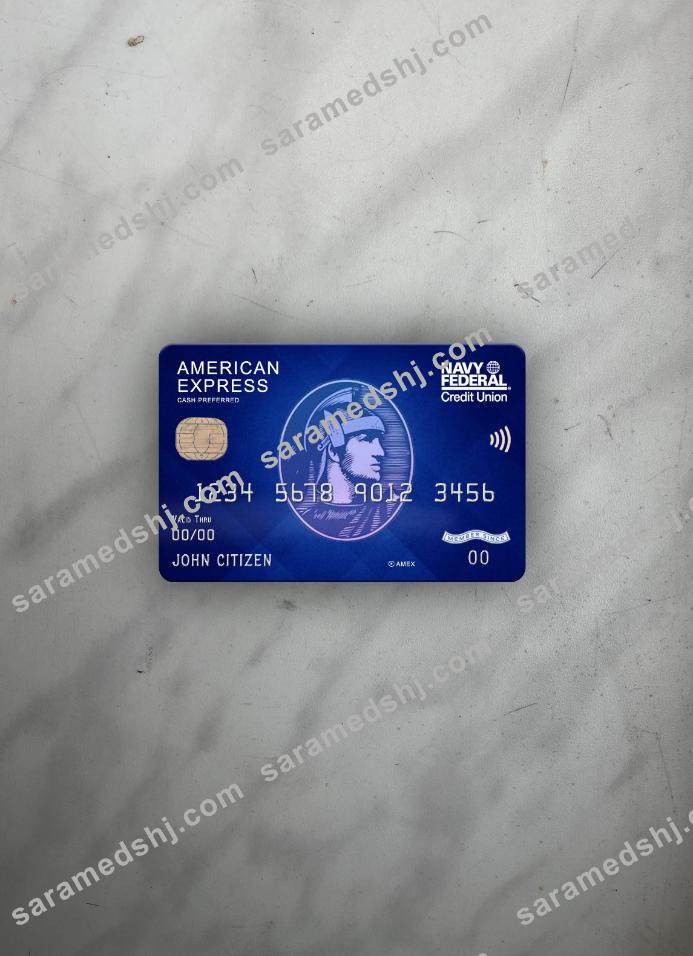 USA Navy Federal Union bank AMEX blue cash preferred photolook front